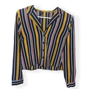 BOHO Chic Stripped Long Sleeve Classy Blouse
